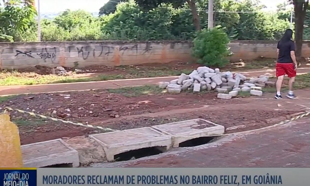 Na TV Serra Dourada, moradores do Bairro Feliz em Goiânia reclamam da falta de atenção da prefeitura